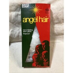 Vintage Brite Star Angel Hair Spun Glass Christmas Tree Decoration 2 Oz